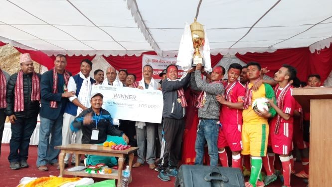 प्रथम नागार्जुन मेयरकप फुटवल प्रतियोगितामा वडा ७ ‘ए’ विजयी