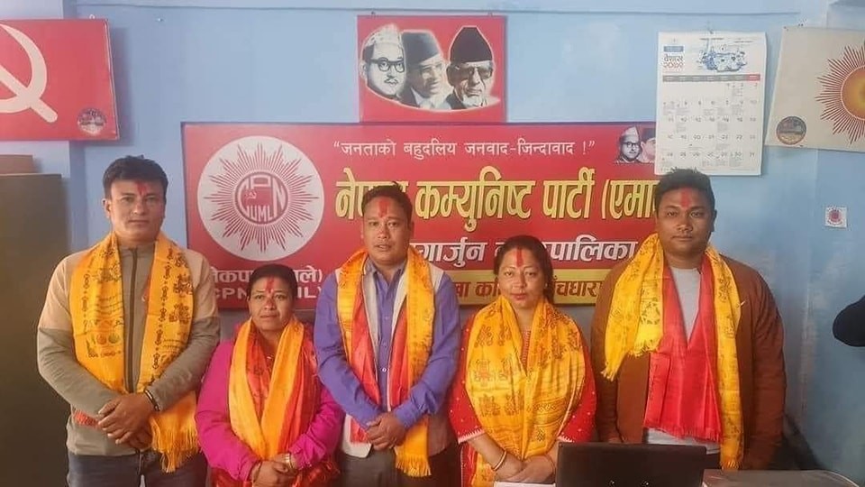 नागार्जुन-३ मा नेकपा एमालेका उमेश लामा पुरै प्यानल सहित विजयी