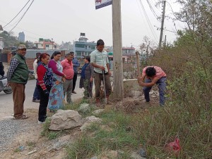 नागार्जुन नगरपालिकाले शुरू गर्यो सार्वजनिक जग्गाको संरक्षण