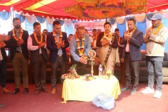 नानपा वडा नम्बर ६ को नवनिर्मित प्रशासनिक भवन उद्घाटन