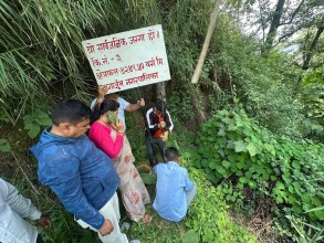 नागार्जुन नगरपालिका वडा नं ५ मा सार्वजनिक जग्गा संरक्षण अभियान सुरु – बोर्ड राख्ने कार्य प्रारम्भ