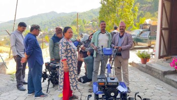 नागार्जुन–८ मा कृषकलाई अनुदानमा कृषि सामग्री वितरण
