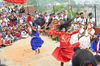 श्री आकाश भैरवको १२ वर्षे जात्रा सम्पन्न – नाच र पूजापाठ सहित हलचोकमा सम्पन्न समारोह