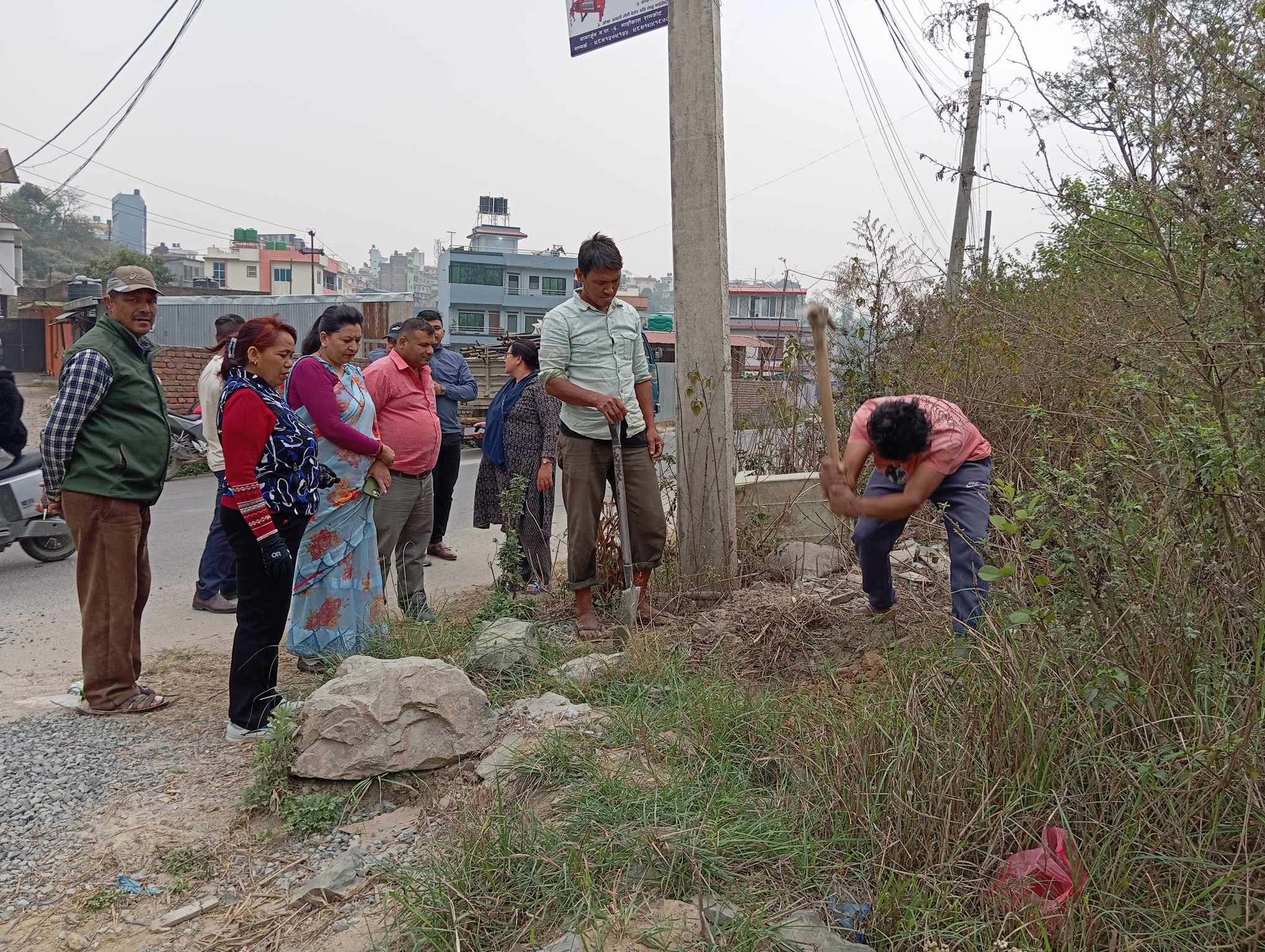 नागार्जुन नगरपालिकाले शुरू गर्यो सार्वजनिक जग्गाको संरक्षण